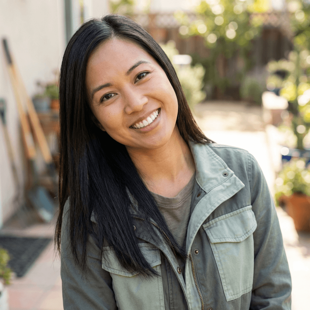 Female homeowner in her mid 30s, White, warm approachable appearance